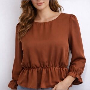 Zenana Peplum Top
